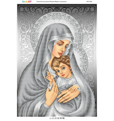 Мадонна с младенцем (серебро) (част. выш.) ([БСР 2122])